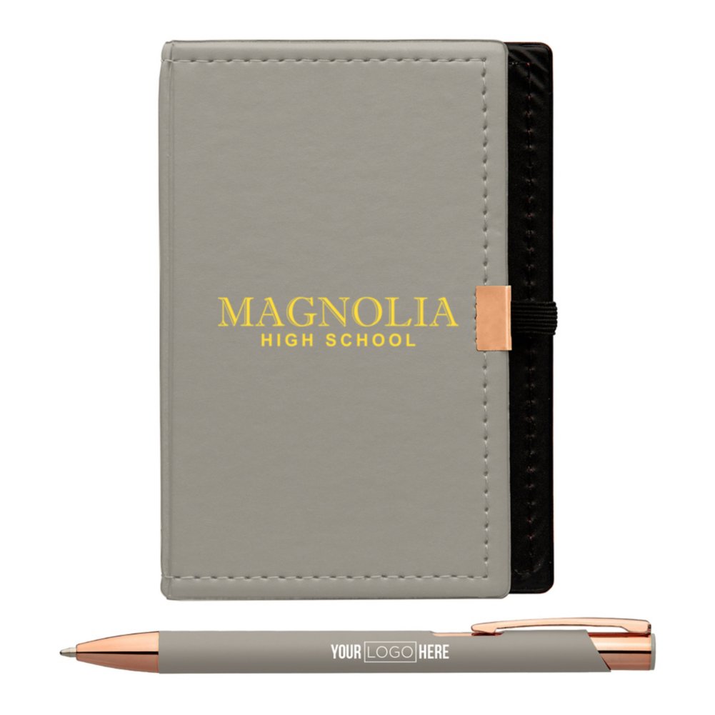 Add Your Logo: Pocket Notepad & Pen Gift Set